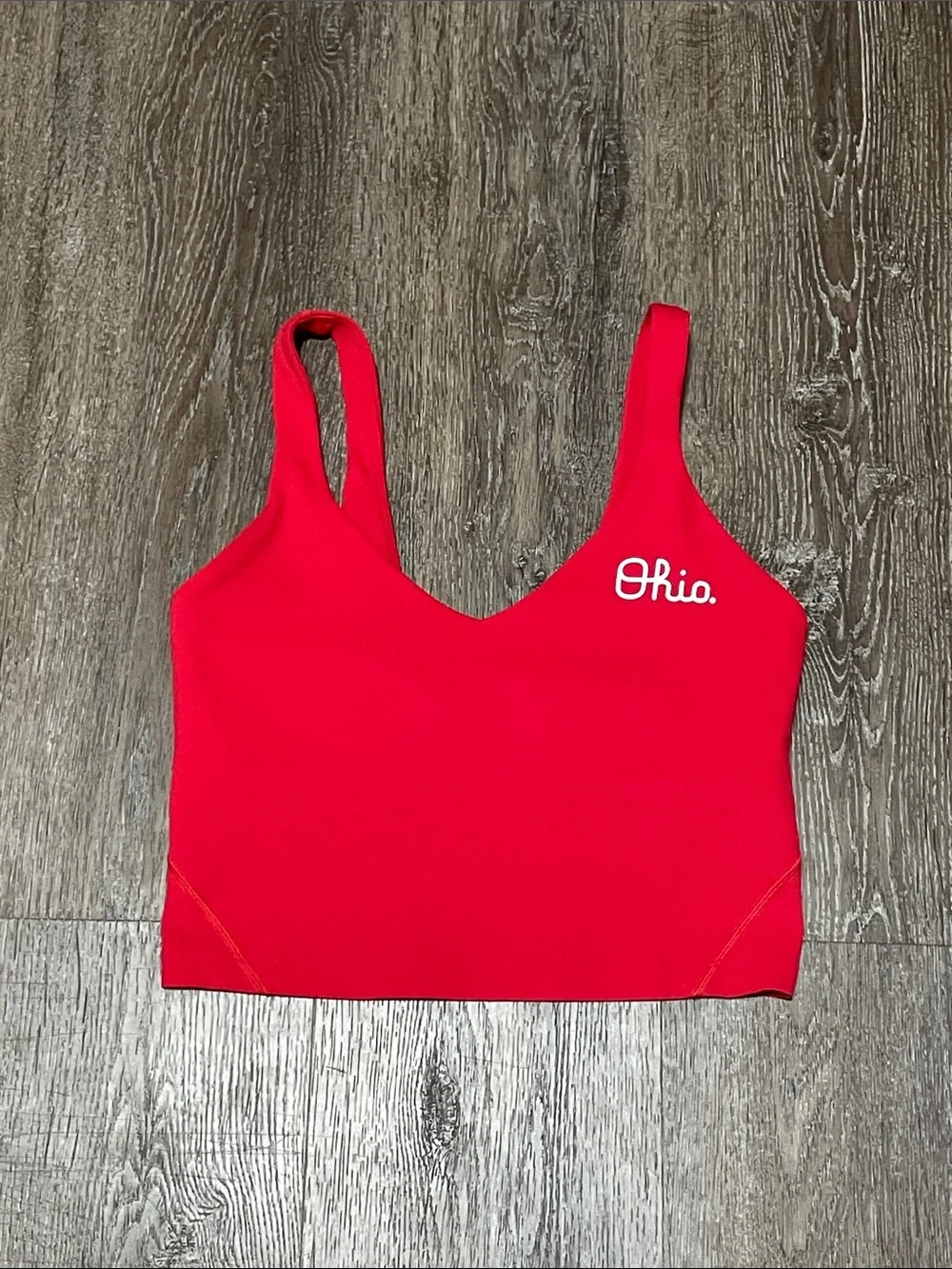 Like New Lululemon Matching Align True Red - Ohio State Set. Size 6